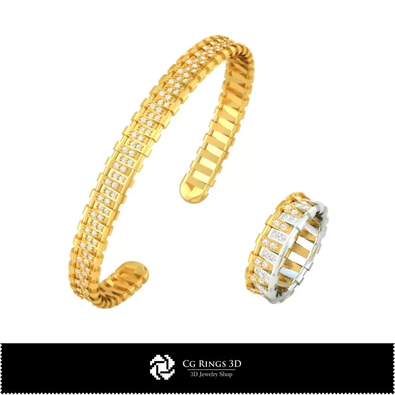 Set de bijuterii-Jewerly 3D CAD Set de bijuterii-Jewerly 3D CAD