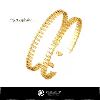 Ensemble de bijoux - Bijoux CAO 3D pour la maison, CAO 3D de bijoux, Ensembles de bijoux CAO 3D