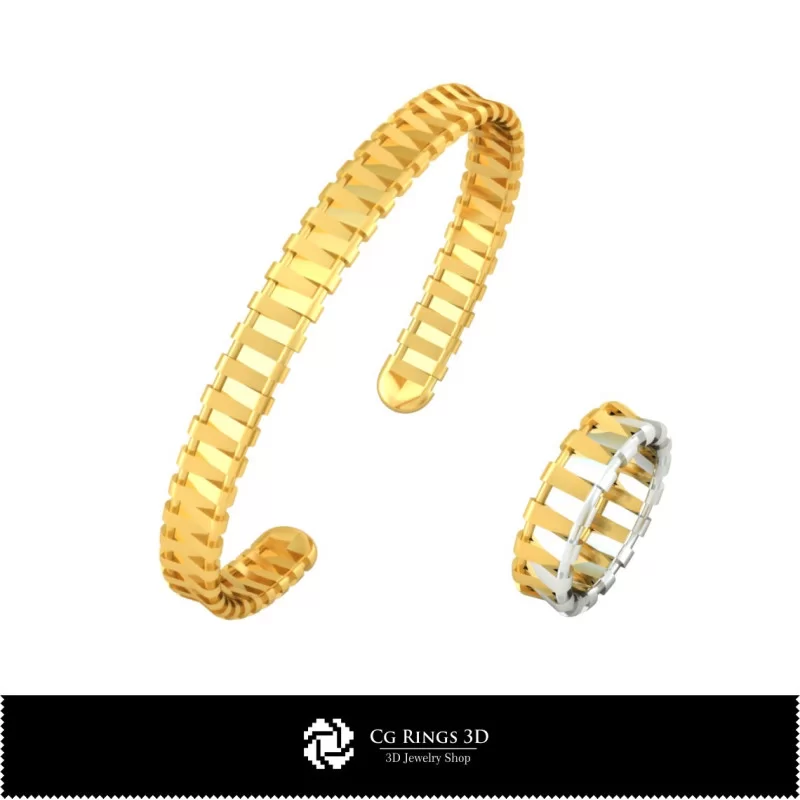 Schmuck-Schmuckset 3D CAD