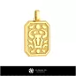 Pendentif du zodiaque Taureau pour homme 3D