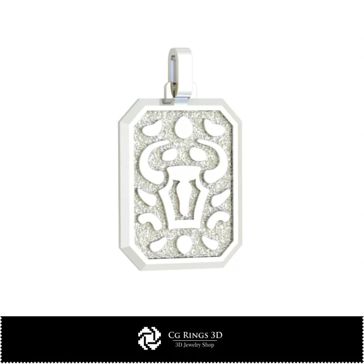 3D Men's Taurus Zodiac Pendant