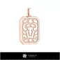 Pendentif du zodiaque Taureau pour homme 3D