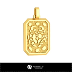 3D Men's Cancer Zodiac Pendant Home, Jewelry 3D CAD, Pendants 3D CAD , 3D Zodiac Pendants