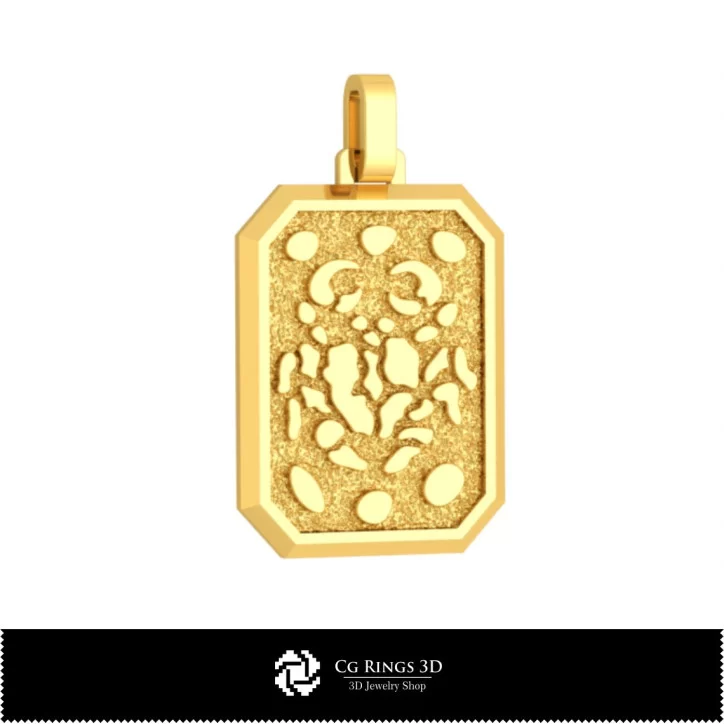 3D Men's Cancer Zodiac Pendant