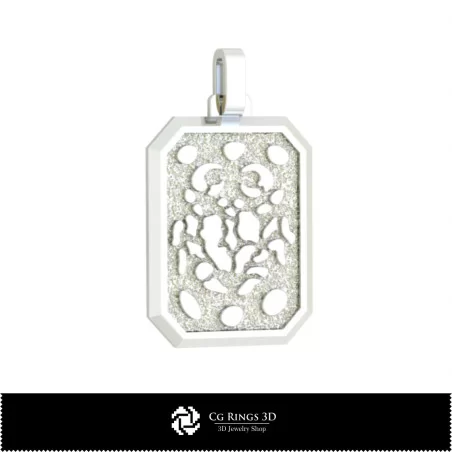 3D Men's Cancer Zodiac Pendant