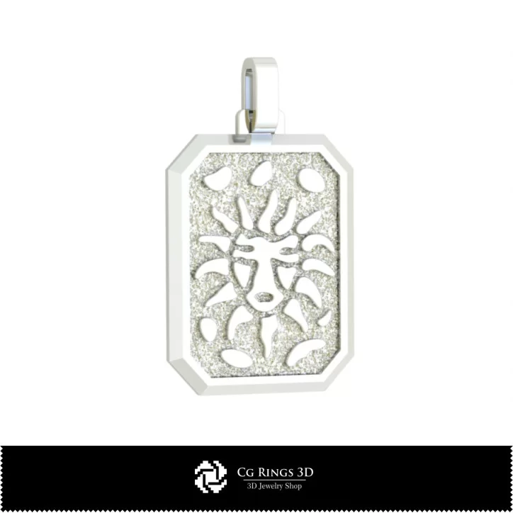 3D Men's Leo Zodiac Pendant