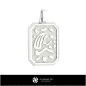 Pendentif Vierge Homme 3D