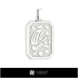 Pendentif Vierge Homme 3D