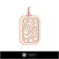 Pendentif Vierge Homme 3D
