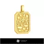 Pendentif zodiaque Balance homme 3D