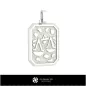 3D Men's Libra Zodiac Pendant