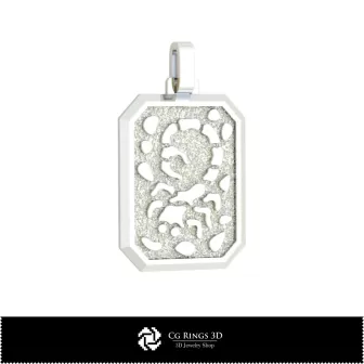 3D Herren Skorpion Sternzeichen Anhänger Zuhause, Schmuck 3D CAD, Anhänger 3D CAD, 3D Sternzeichen Anhänger