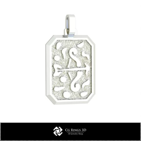 3D Men's Sagittarius Zodiac Pendant