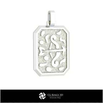 Pendentif sagittaire 3D pour homme, bijou 3D CAO, pendentifs 3D CAO, pendentifs du zodiaque 3D