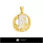 Pendentif 3D avec la lettre F
