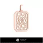 Pendentif 3D pour homme Signe du Poisson
