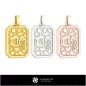 3D Men's Aquarius Zodiac Pendant