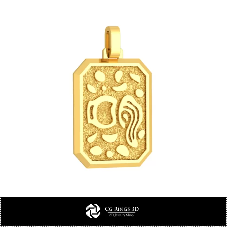 Colecție 3D de pandantive zodiacale