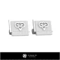 3D Aries Zodiac Cufflinks