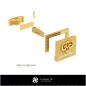 3D Aries Zodiac Cufflinks