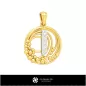 Modèle de pendentif 3D – Lettre I – Conception de bijoux numérique
