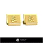 Boutons de manchette Vierge Zodiacale 3D