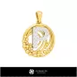 Pendentif 3D avec lettre P