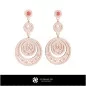 Boucles d'oreilles Gémeaux Zodiaque 3D