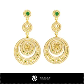 Boucles d'oreilles Cancer zodiacales 3D pour la maison, bijoux 3D CAO, boucles d'oreilles 3D CAO, boucles d'oreilles chandelier