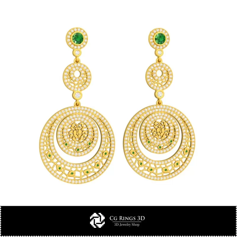 Cercei zodiacal Rac 3D