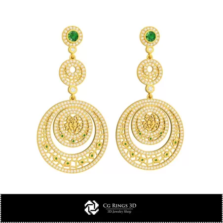 Boucles d'oreilles Cancer zodiacales 3D pour la maison, bijoux 3D CAO, boucles d'oreilles 3D CAO, boucles d'oreilles chandelier