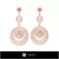 Boucles d'oreilles Zodiaque Cancer 3D Boucles d'oreilles Zodiaque Cancer 3D