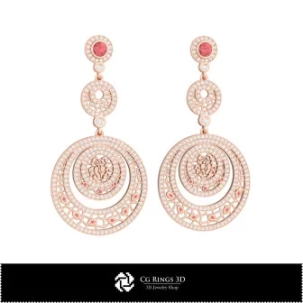 3D Cancer Zodiac Earrings Home, Bijoux 3D CAO, Boucles D'oreilles 3D CAO, Boucles D'oreilles Chandelier 3D 