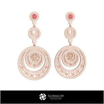 3D Leo Zodiac Earrings Home, Bijoux 3D CAO, Boucles D'oreilles 3D CAO, Boucles D'oreilles Chandelier 3D 