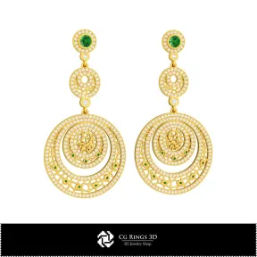 Pendientes Zodiaco Escorpio 3D para el Hogar, Joyería CAD 3D, Pendientes CAD 3D, Pendientes Araña 3D