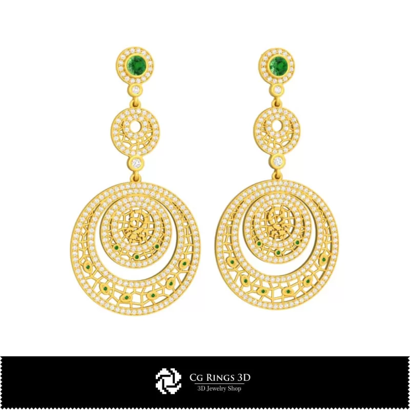 Boucles d'oreilles Zodiaque Scorpion 3D