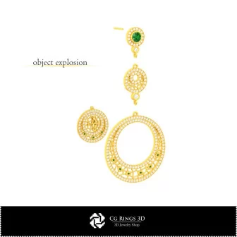 Boucles d'oreilles Sagittaire 3D pour la maison, Bijoux CAO 3D, Boucles d'oreilles CAO 3D, Boucles d'oreilles chandelier 3D