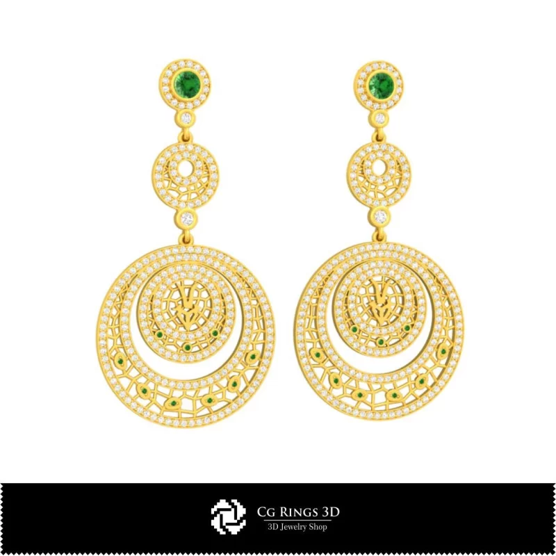 Pendientes Zodiacales Capricornio 3D