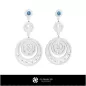 Boucles d'oreilles Capricorne 3D
