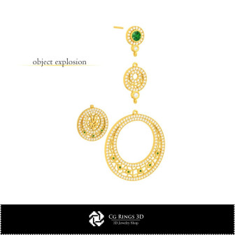 3D Capricorn Zodiac Earrings Home, Bijoux 3D CAO, Boucles D'oreilles 3D CAO, Boucles D'oreilles Chandelier 3D 