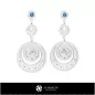 Pendientes 3D del Signo Piscis