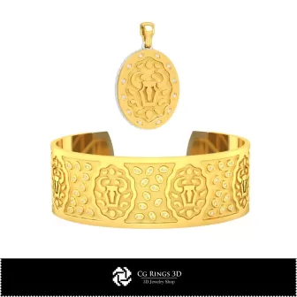 Ensemble de bijoux - CAO 3D de bijoux pour la maison, CAO 3D de bijoux, Ensembles de bijoux CAO 3D