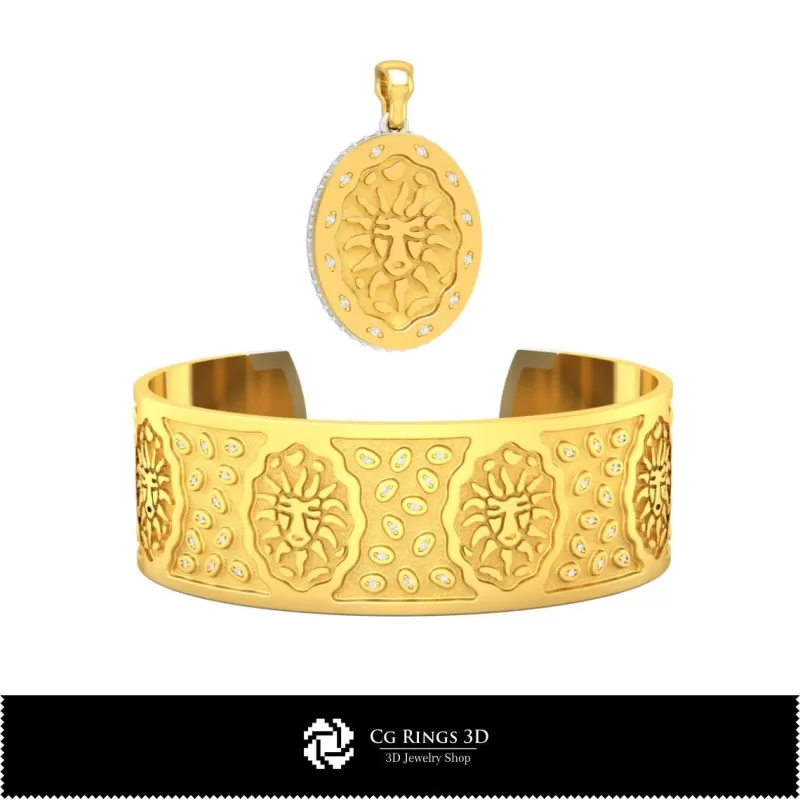 Schmuck-Schmuckset 3D CAD