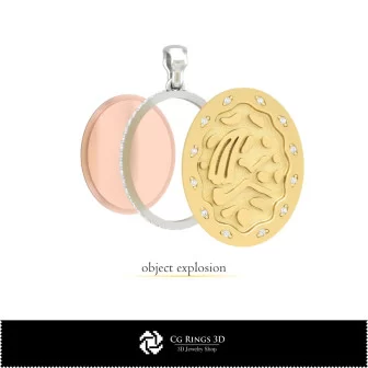 Joyería-Conjunto de Joyería CAD 3D Joyería CAD 3D, Colgantes CAD 3D, Pulseras CAD 3D, Conjuntos de Joyería CAD 3D, Colgantes