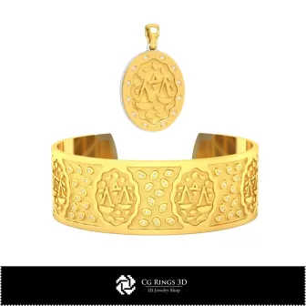 Gioielleria-Set di gioielli CAD 3D Gioielli CAD 3D, Ciondoli CAD 3D, Braccialetti CAD 3D, Set di gioielli CAD 3D, Ciondoli