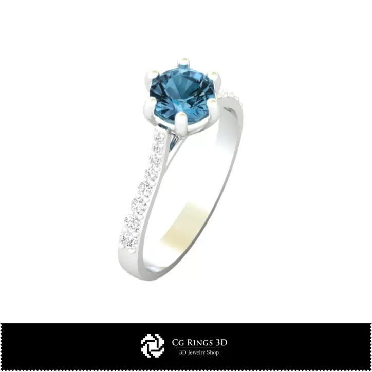 Anello di fidanzamento - Gioielli CAD 3D