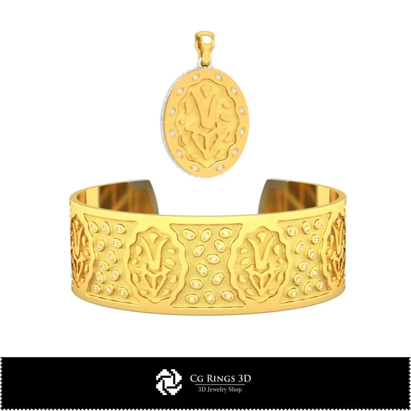 Conjunto de joyería - CAD 3D de joyería