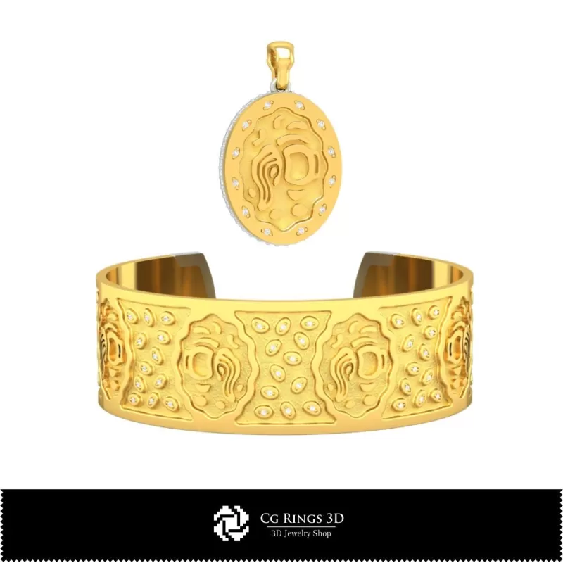 Set bijuterii-Jewerly 3D CAD