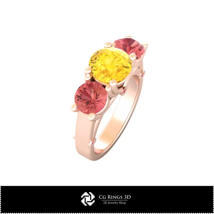 Edelsteinringe - Schmuck 3D-CAD