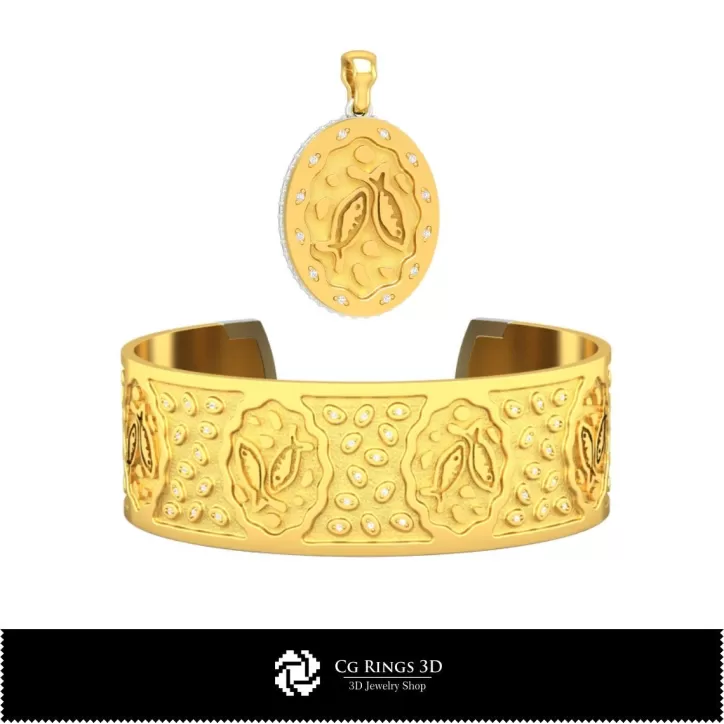 Bijoux-Set de bijoux 3D CAO